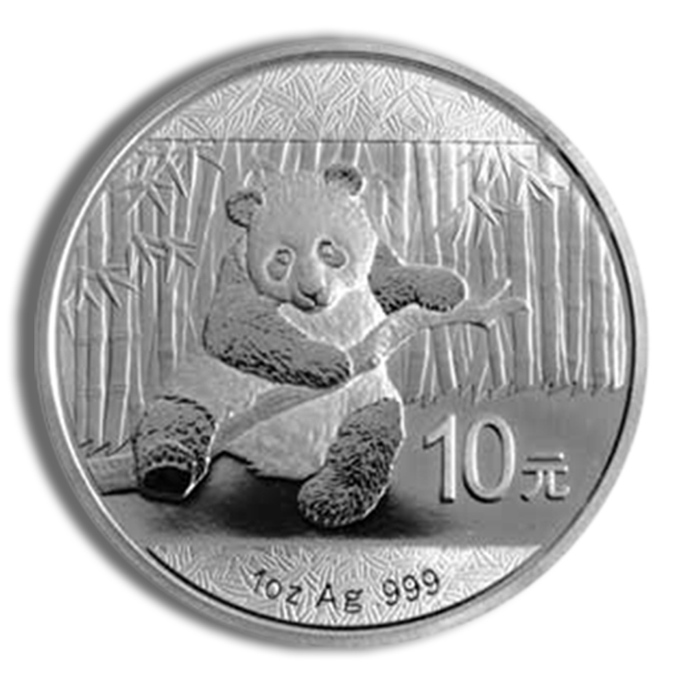 2014 1 Oz China Silver Panda - BU