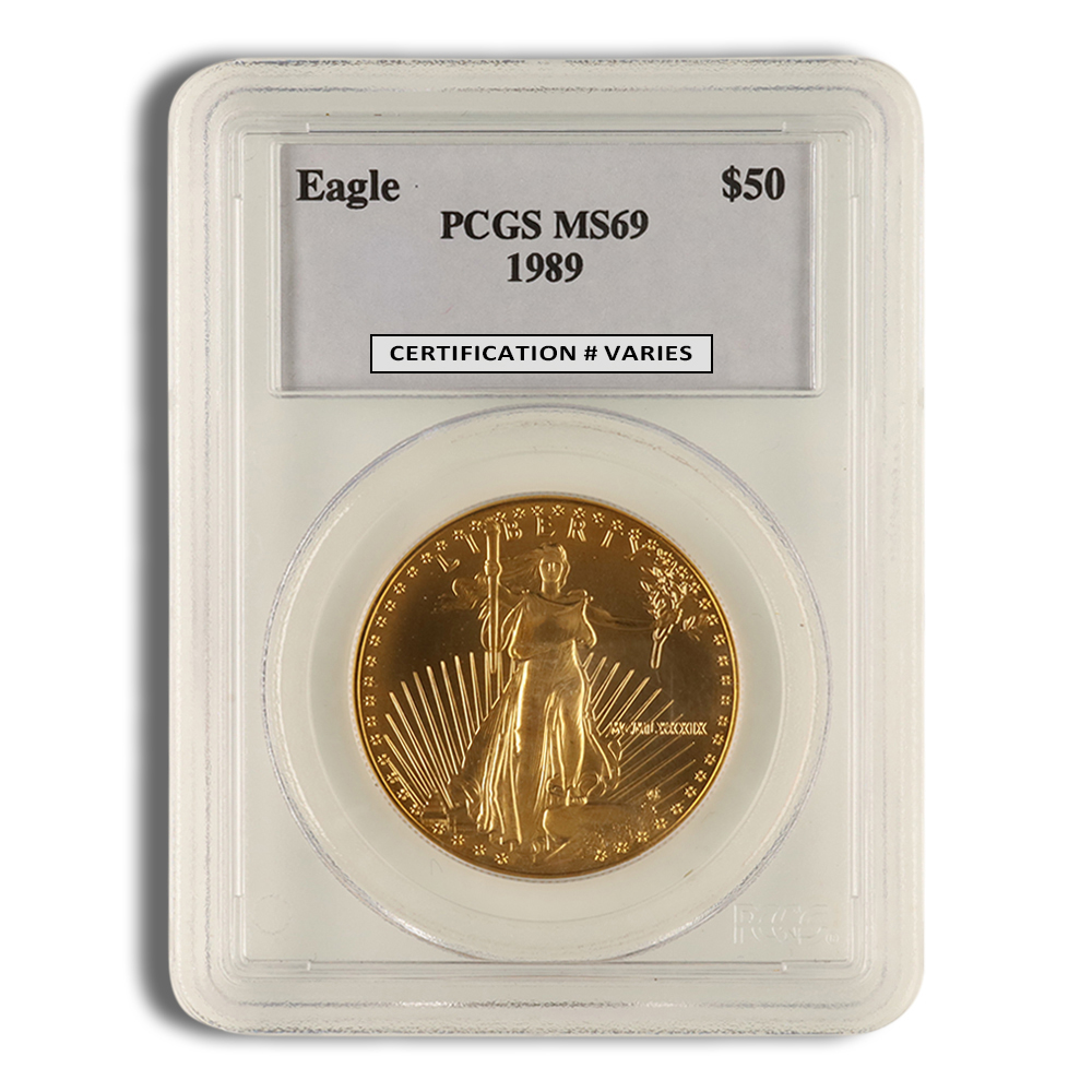 1989 1 Oz Gold American Eagle - PCGS MS69