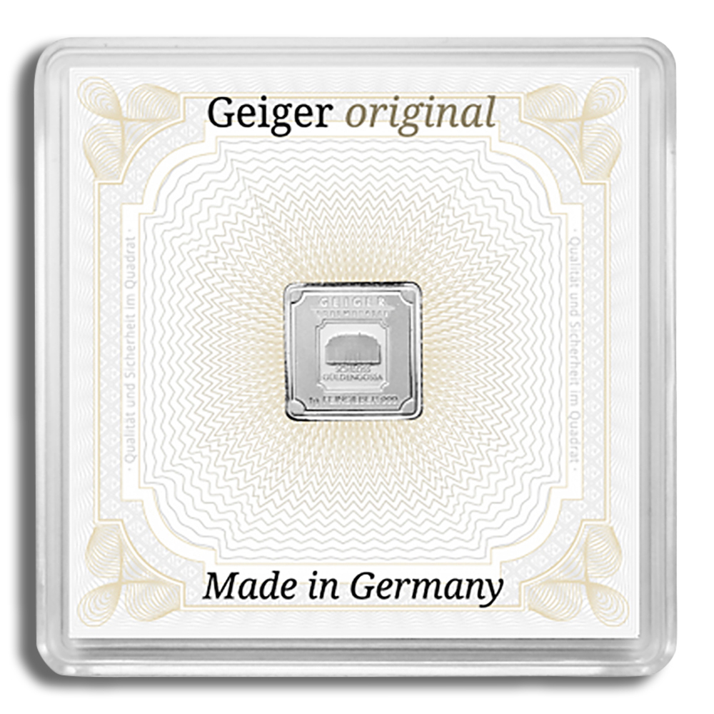 1 Gram Silver Bar - Geiger (In Assay Card)