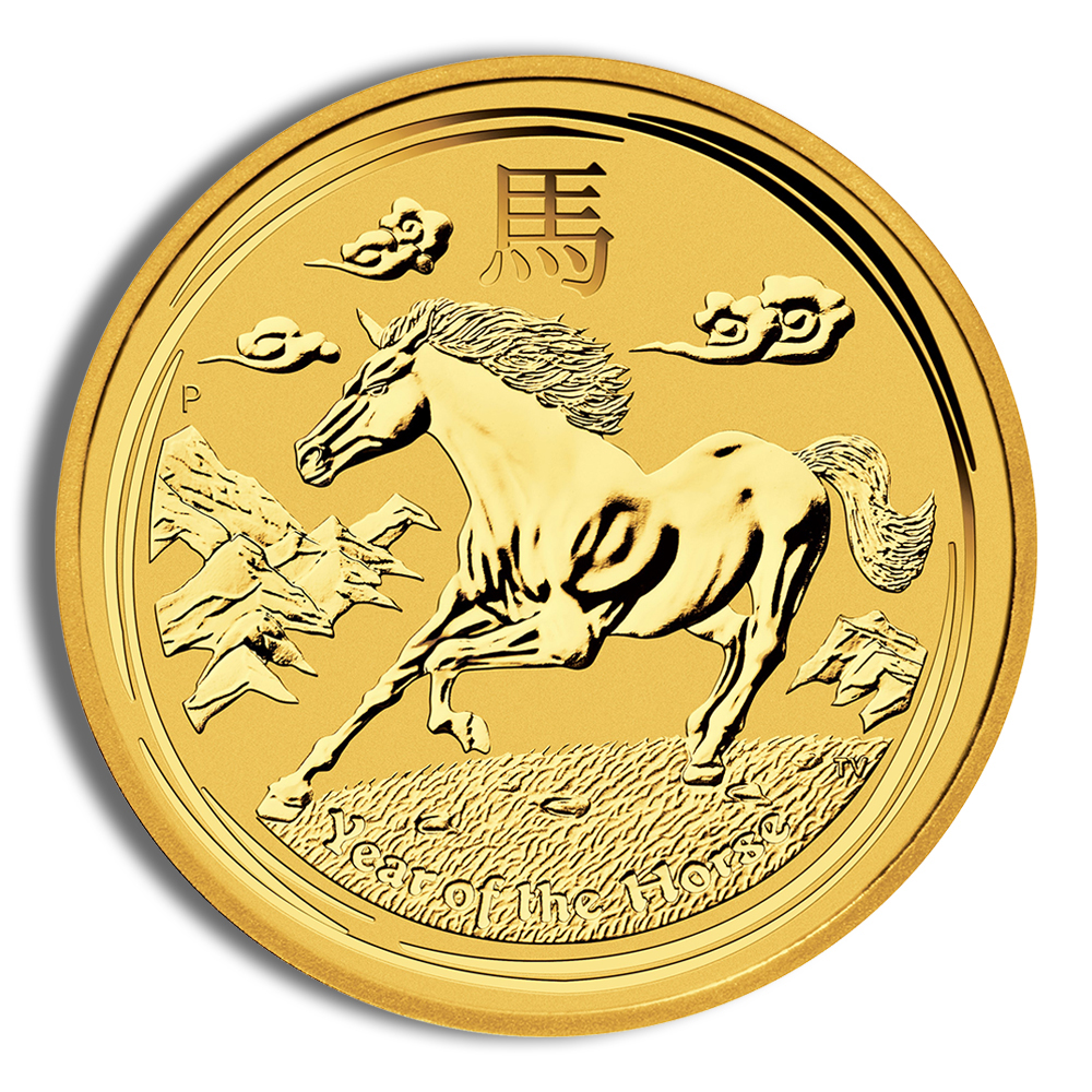 2014 1 Oz Australia Gold Lunar Horse (Series II) - BU