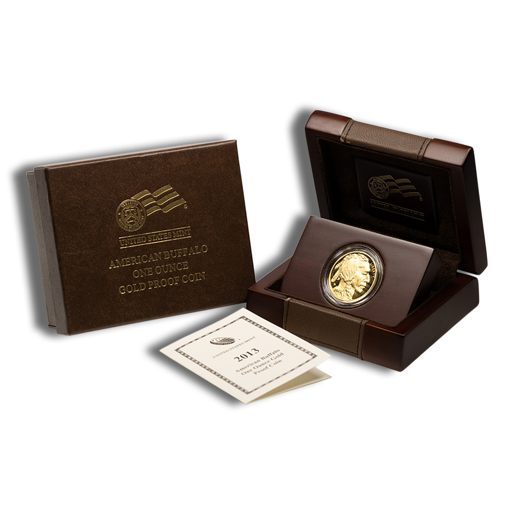 2013-W 1 Oz Proof Gold American Buffalo - BU (with Box and COA)