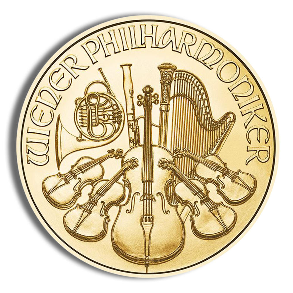 1/10 Oz Austria Philharmonic Gold Coin - BU (Random Year)