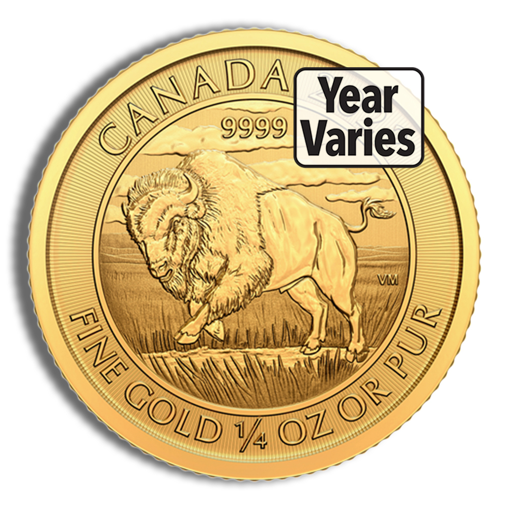 1/4 Oz Canadian Wildlife Gold Coin - BU (Random Year/Design)