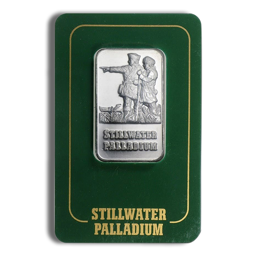 1 Oz Palladium Bar - JM Stillwater (In Assay Card)