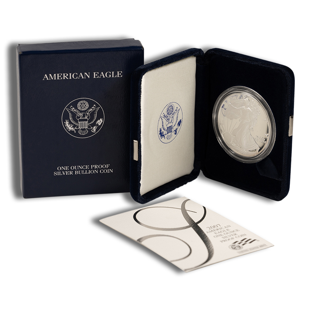 2007-W Proof Silver American Eagle (with Box and COA)