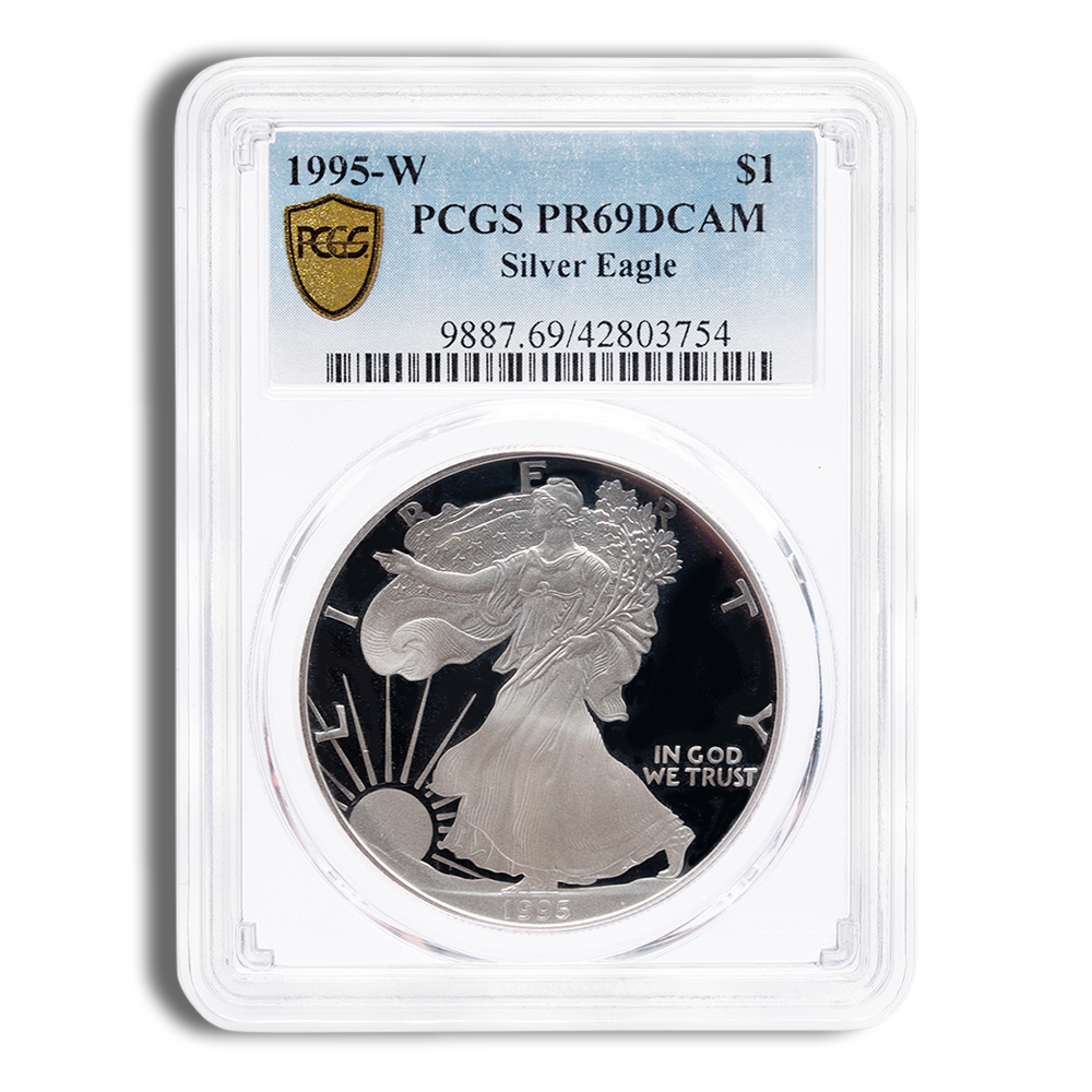 1995-W Proof Silver American Eagle - PCGS PR69