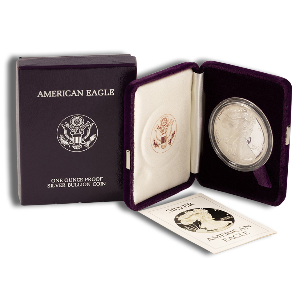 1989-S Proof Silver American Eagle (with Box and COA)