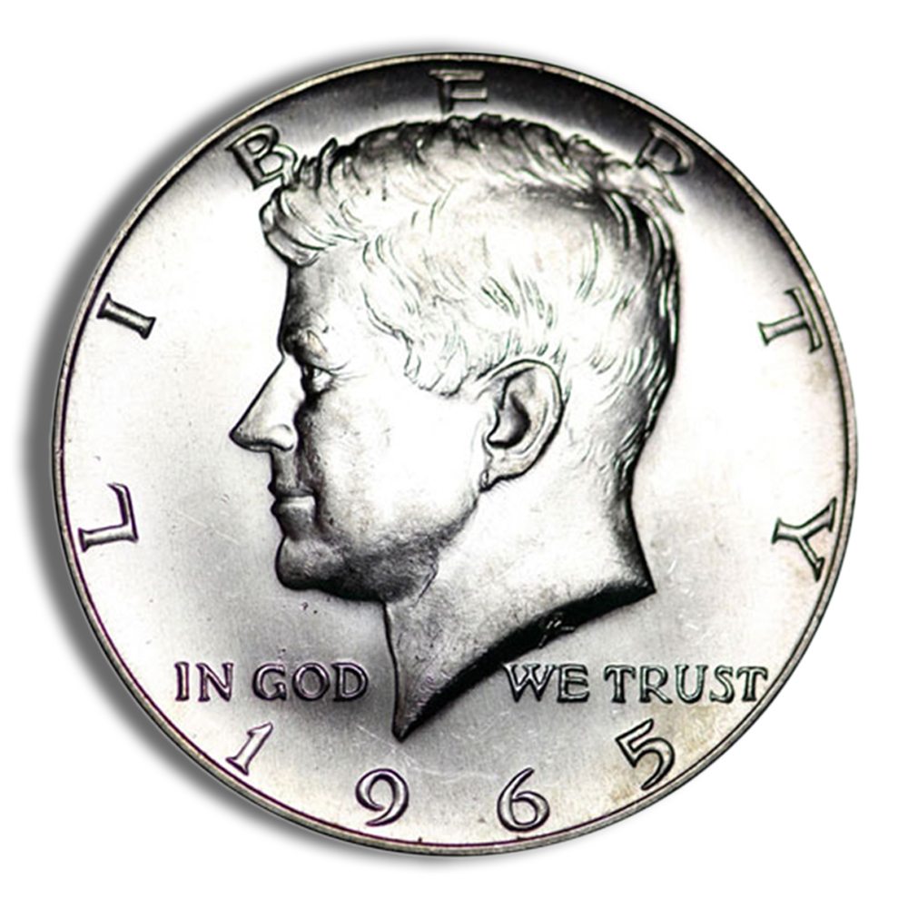 $1 Face Value 40% Silver Kennedy Half Dollars (1965-1969) - BU