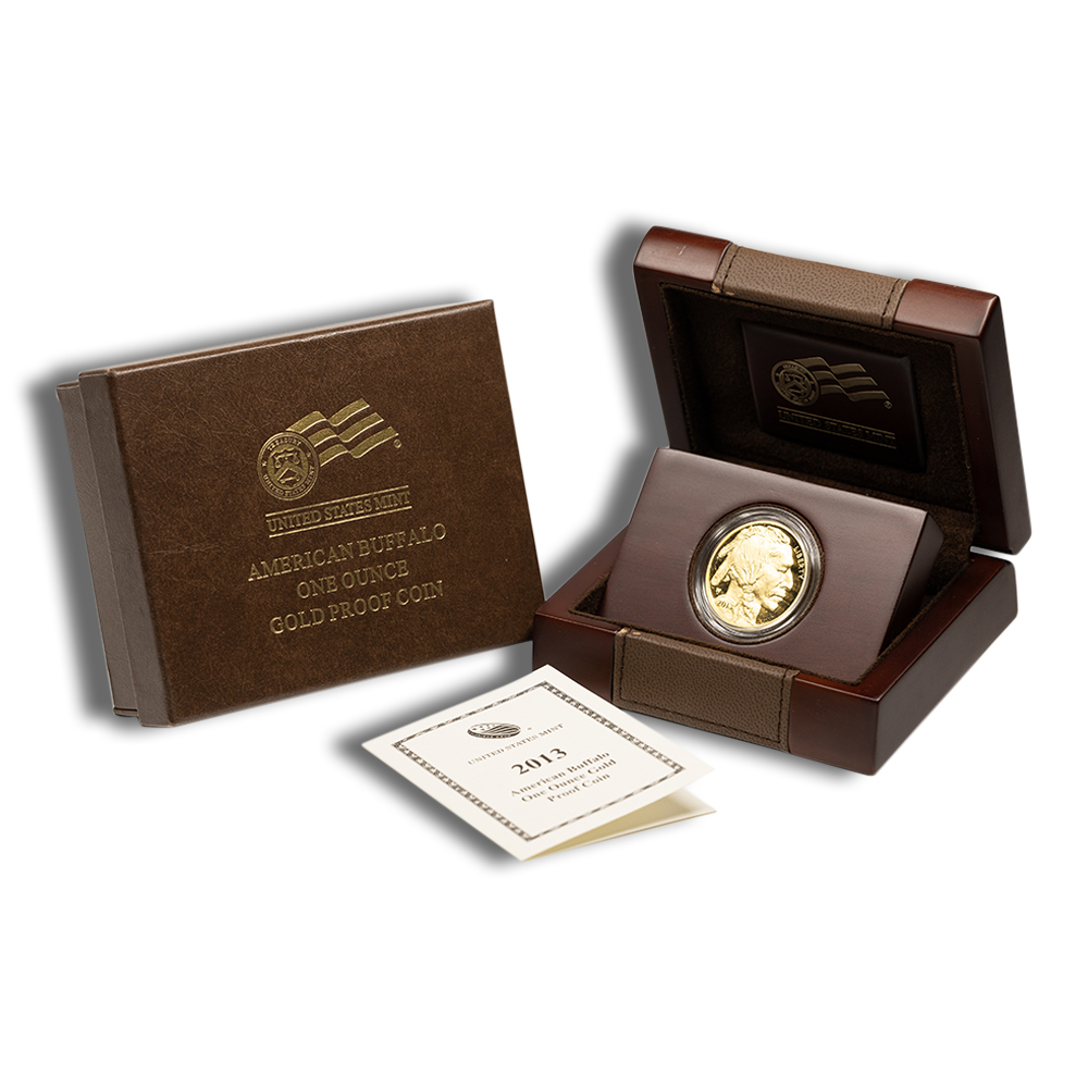 2013-W 1 Oz Reverse Proof Gold American Buffalo - BU (with Box and COA)