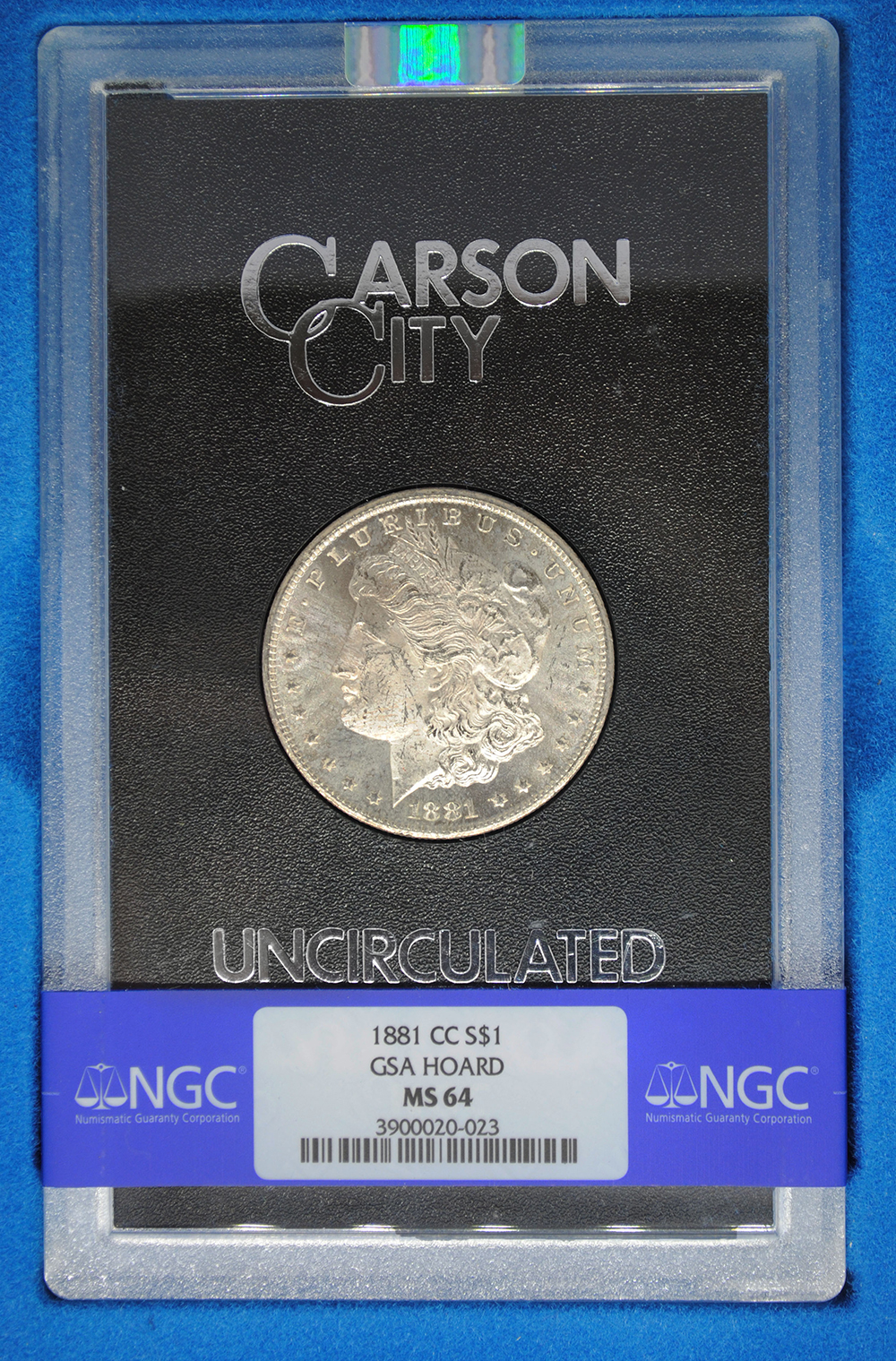 1881-CC GSA Morgan Silver Dollar - NGC MS64