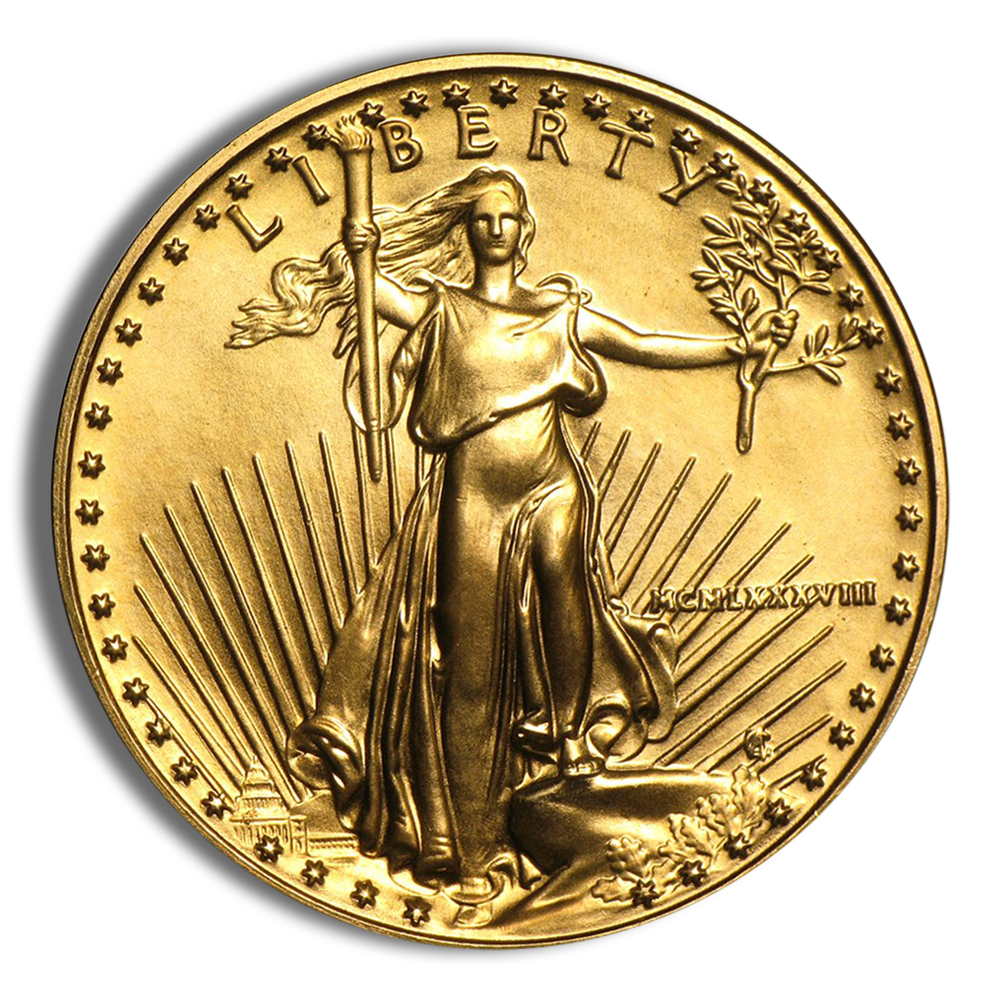 1988 1/2 Oz Gold American Eagle - BU (MCMLXXXVIII)