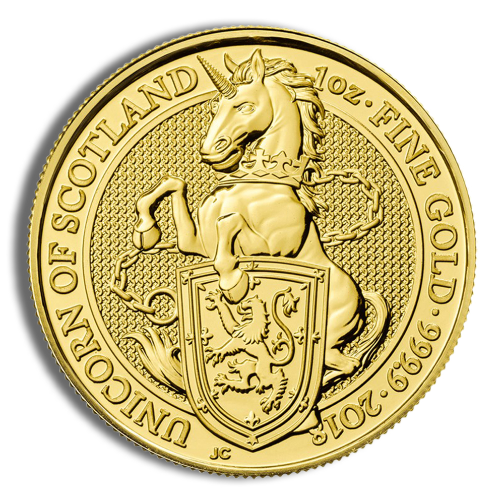 2018 1 Oz Great Britain Queen's Beast Gold Coin (Unicorn) - BU