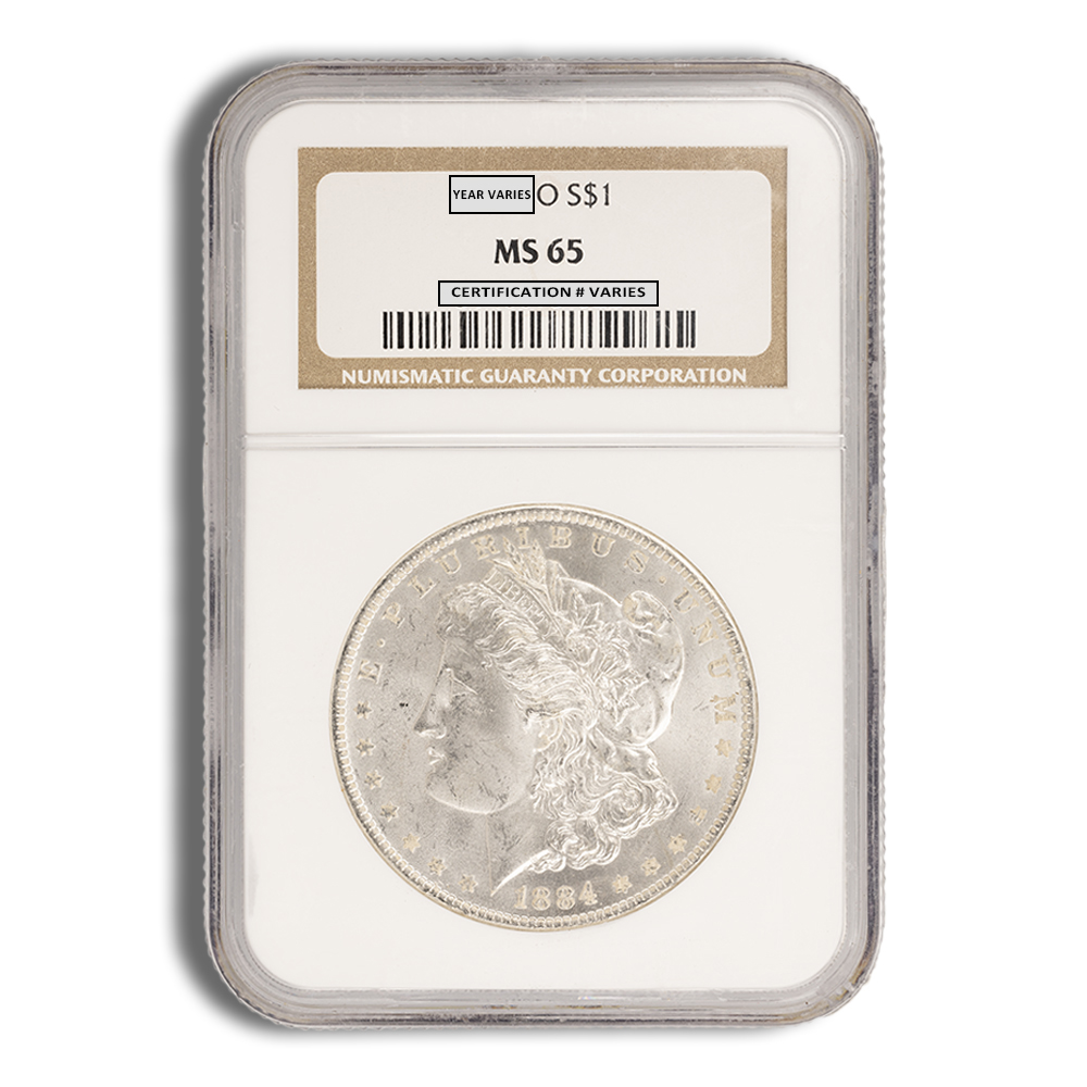 1878-1904 Morgan Silver Dollar - NGC MS65