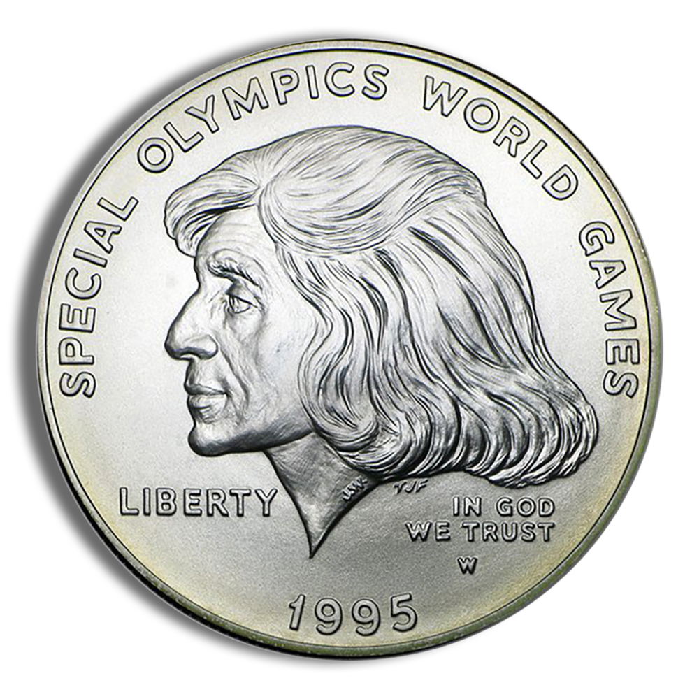 1995-W $1 Special Olympics Silver Commemorative - BU