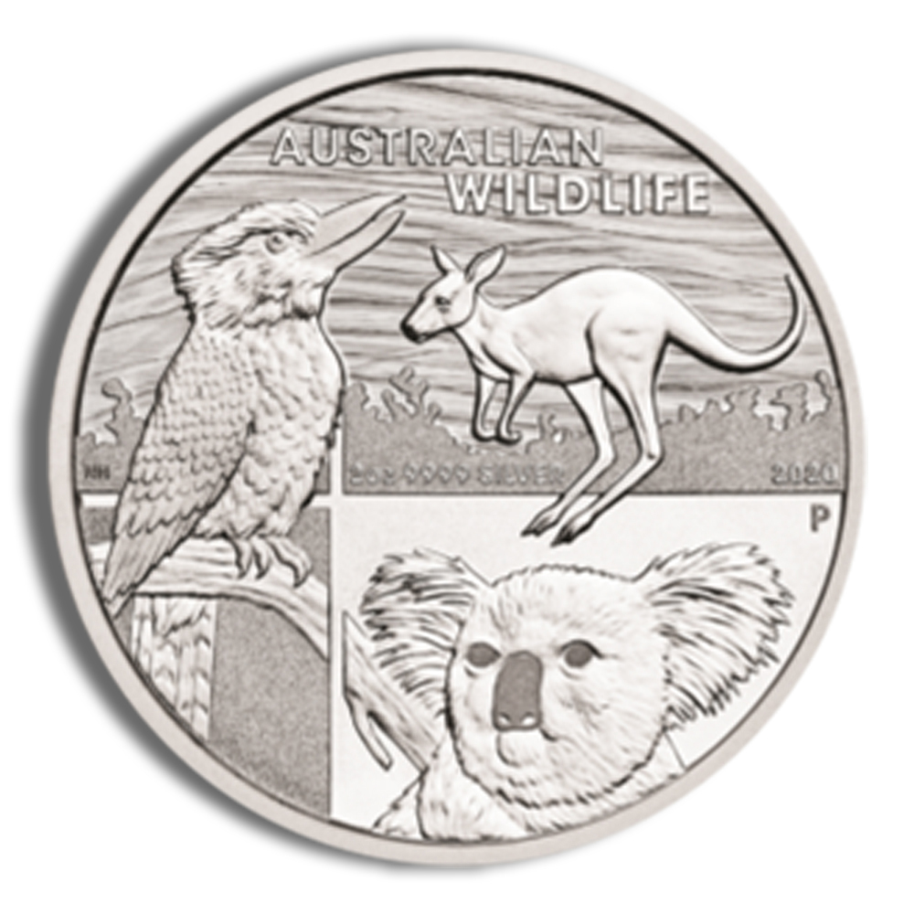 2021 2 Oz Australia Wildlife Silver Coin - BU