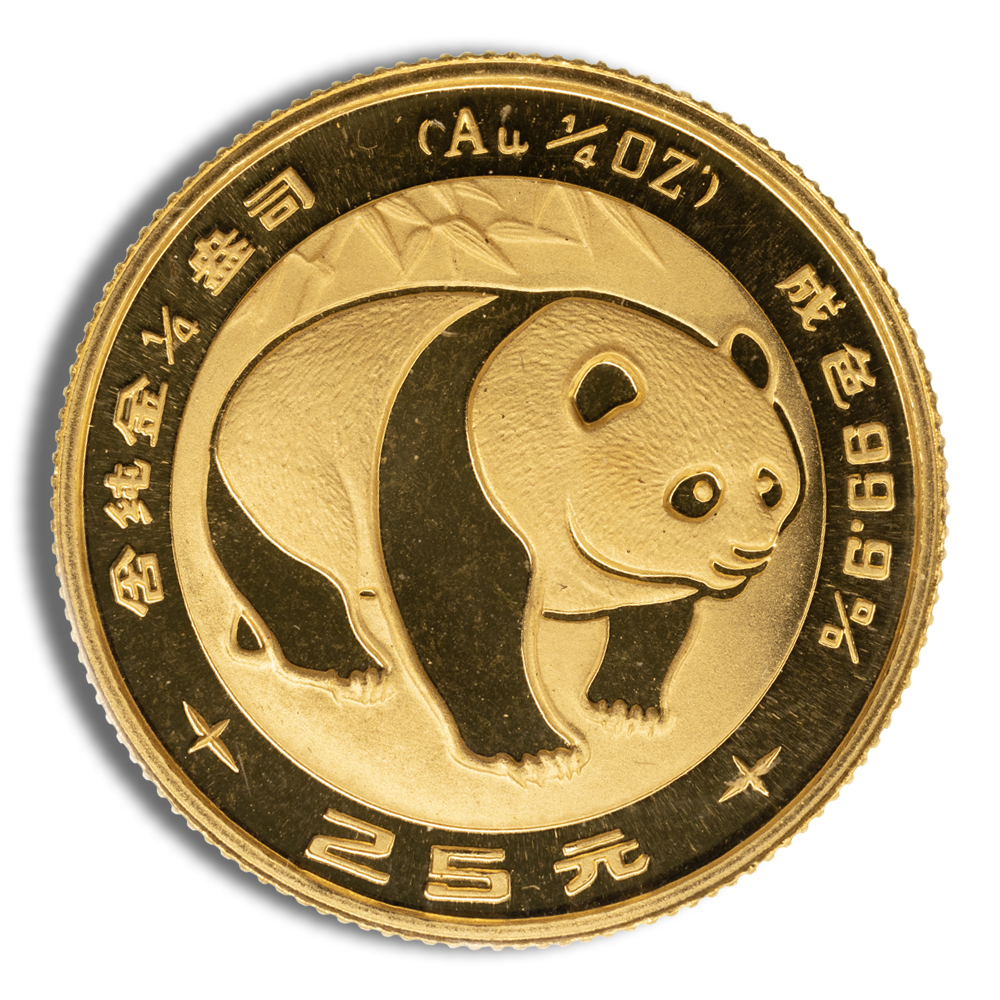 1/4 Oz China Gold Panda - BU (Random Year, Unsealed)