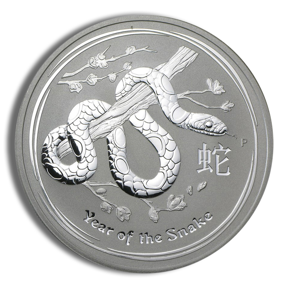 2013 1 Oz Australia Silver Lunar Snake (Series II) - BU