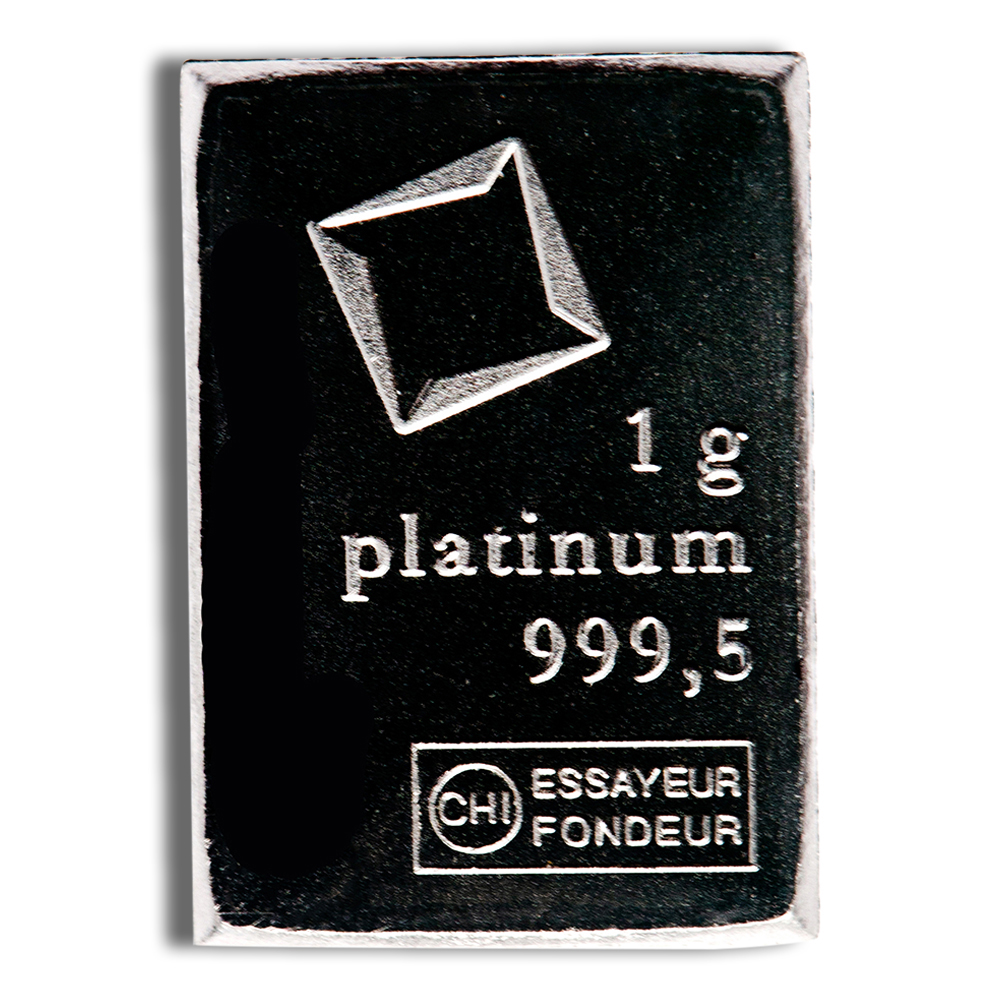 1 Gram Platinum Bar (Random Brand, No Assay Card)