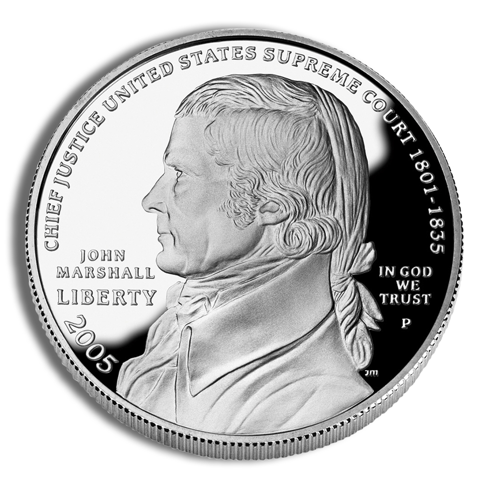 2005-P $1 John Marshall Silver Commemorative Proof - BU