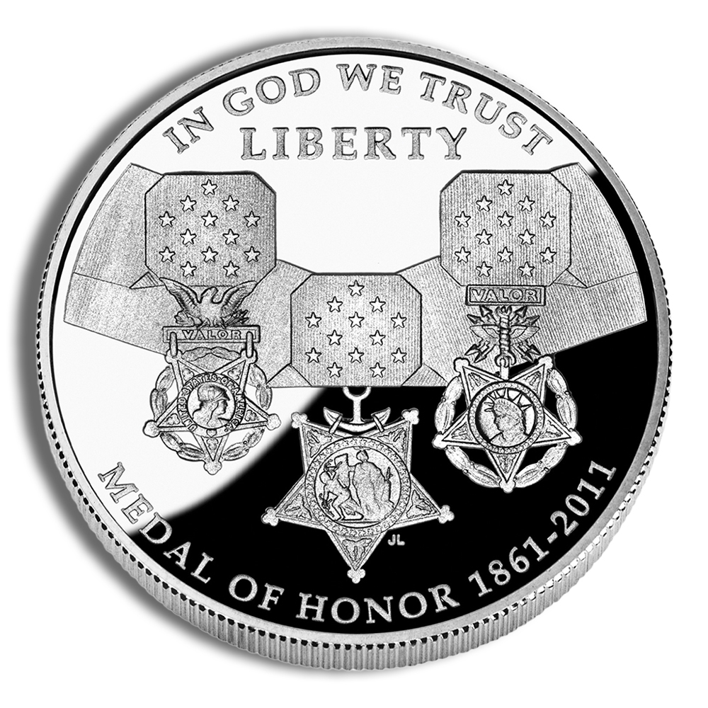 2011-P $1 Medal of Honor Silver Commemorative Proof - BU