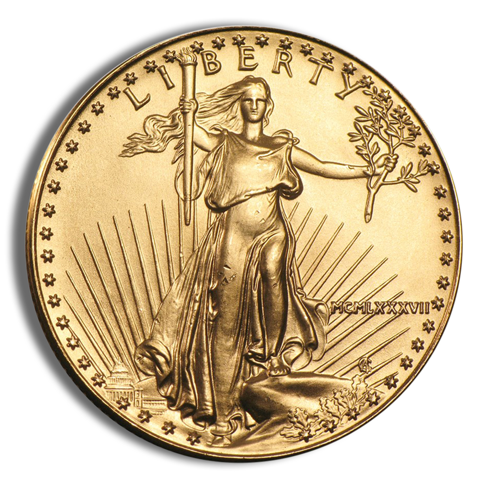 1987 1/2 Oz Gold American Eagle - BU (MCMLXXXVII)