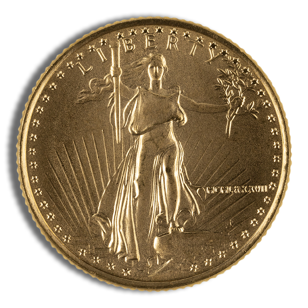 1987 1/4 Oz Gold American Eagle - BU (MCMLXXXVII)