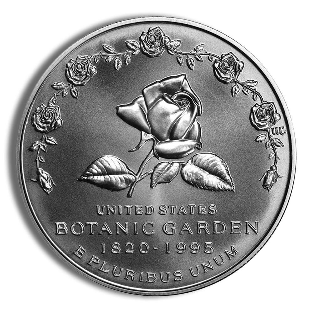 1997-P $1 Botanic Garden Silver Commemorative - BU