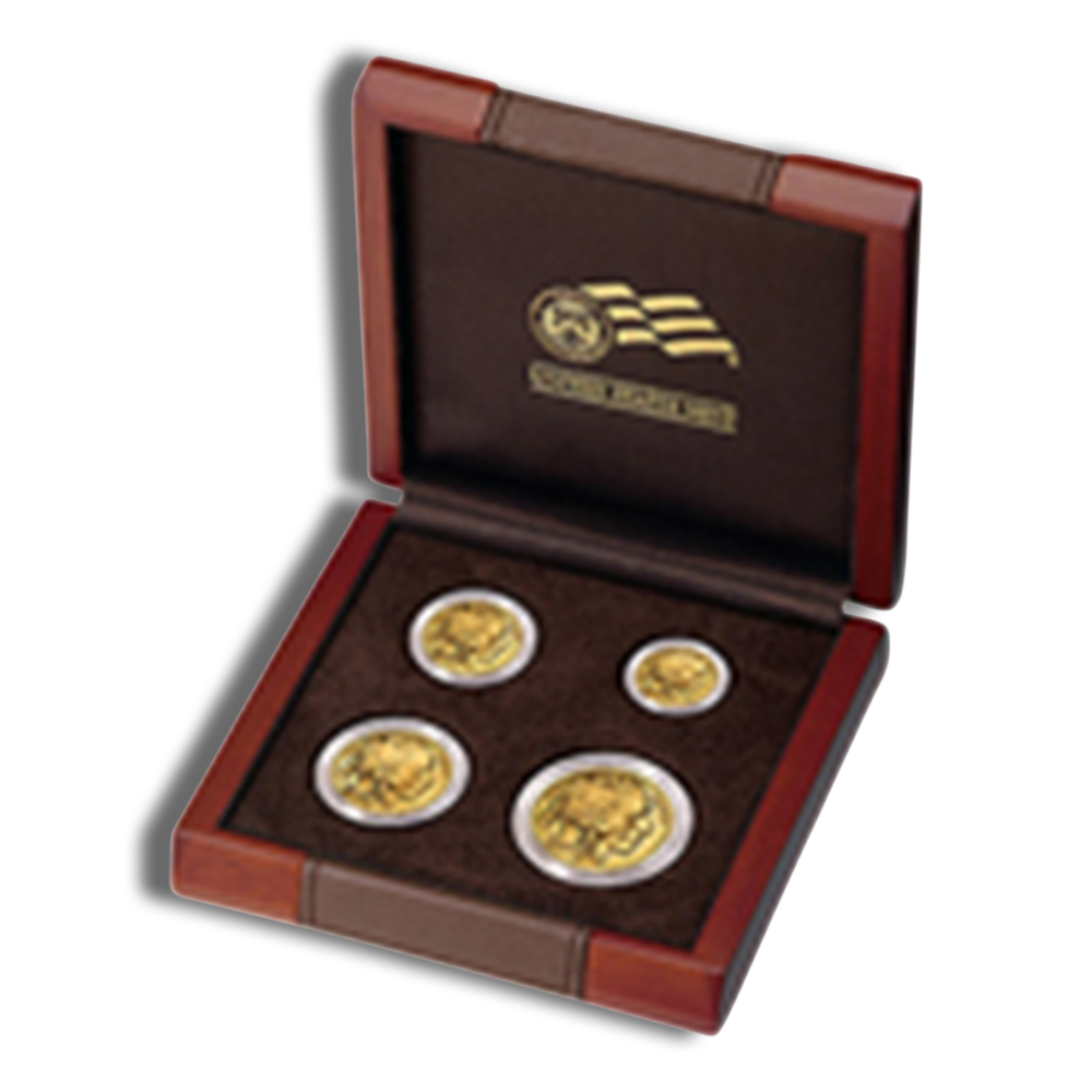 2008-W Proof Gold American Buffalo Four Coin Set - BU (with Box and COA)