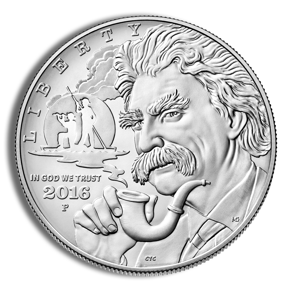 2016-P $1 Mark Twain Silver Commemorative - BU