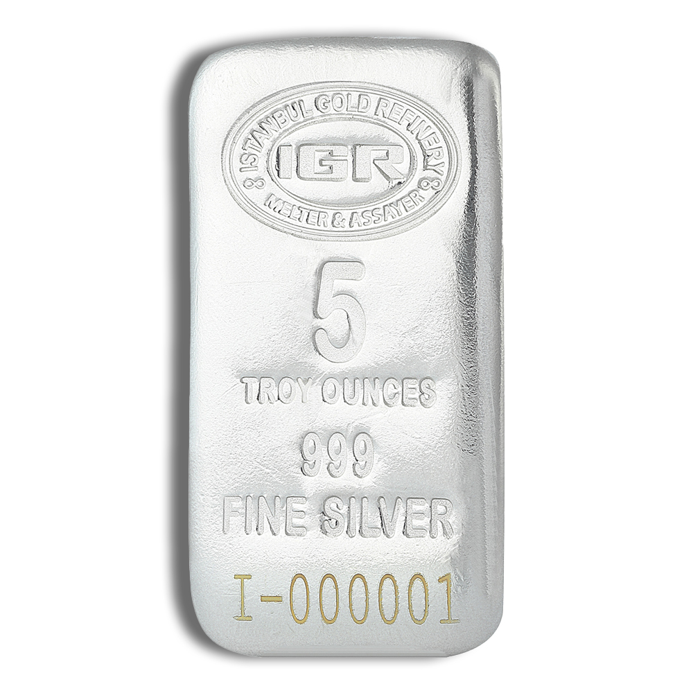 5 Oz Silver Bar - IGR Metals