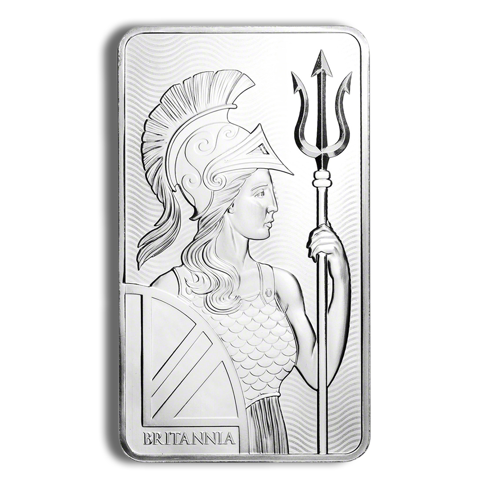 10 Oz Silver Bar - The Royal Mint Britannia