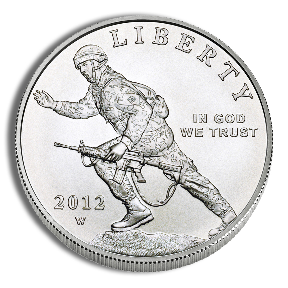 2012-W $1 Infantry Soldier Silver Commemorative - BU