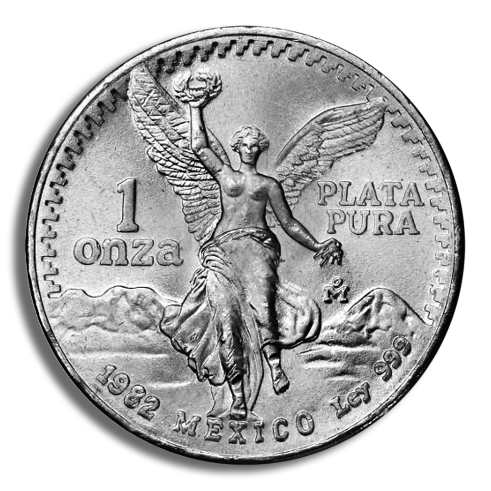 1982 1 Oz Silver Mexico Libertad - BU