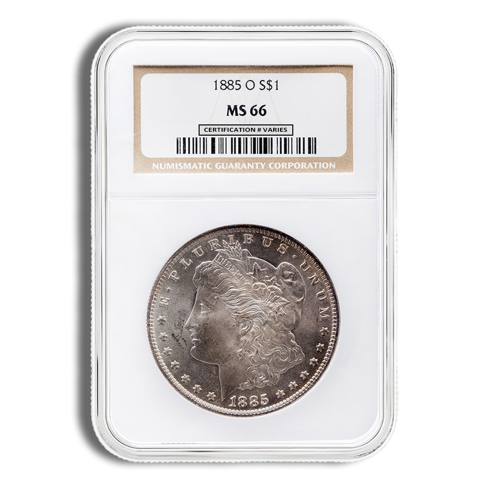 1878-1904 Morgan Silver Dollar - NGC MS66 Toned