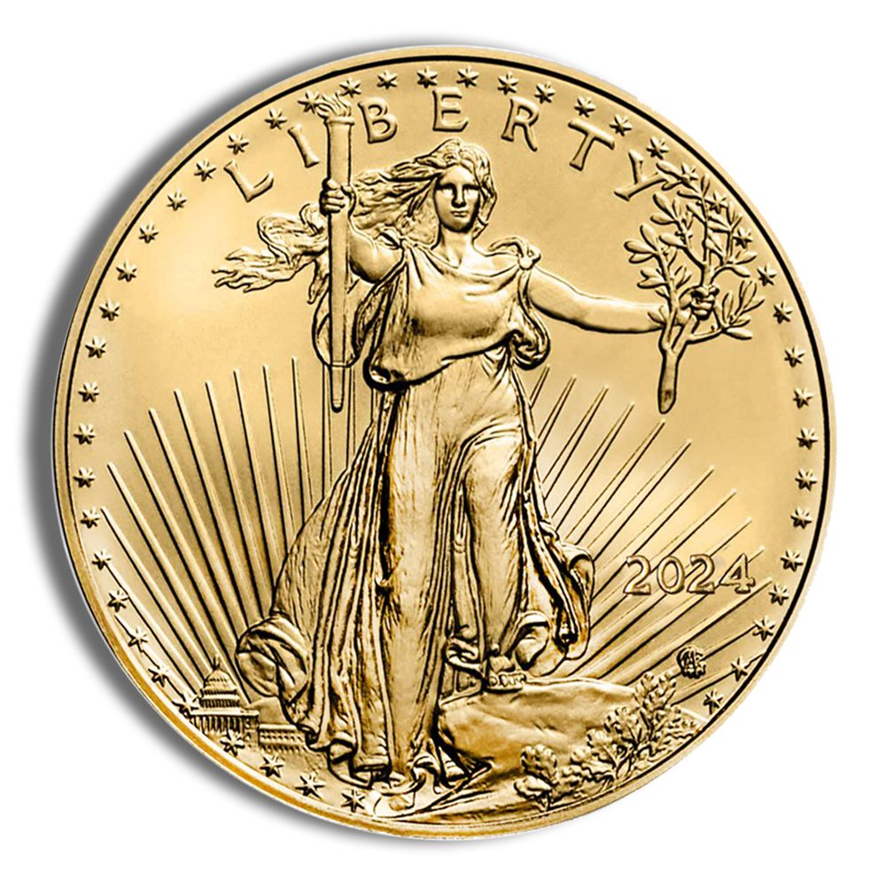 2024 1 Oz Gold American Eagle - BU