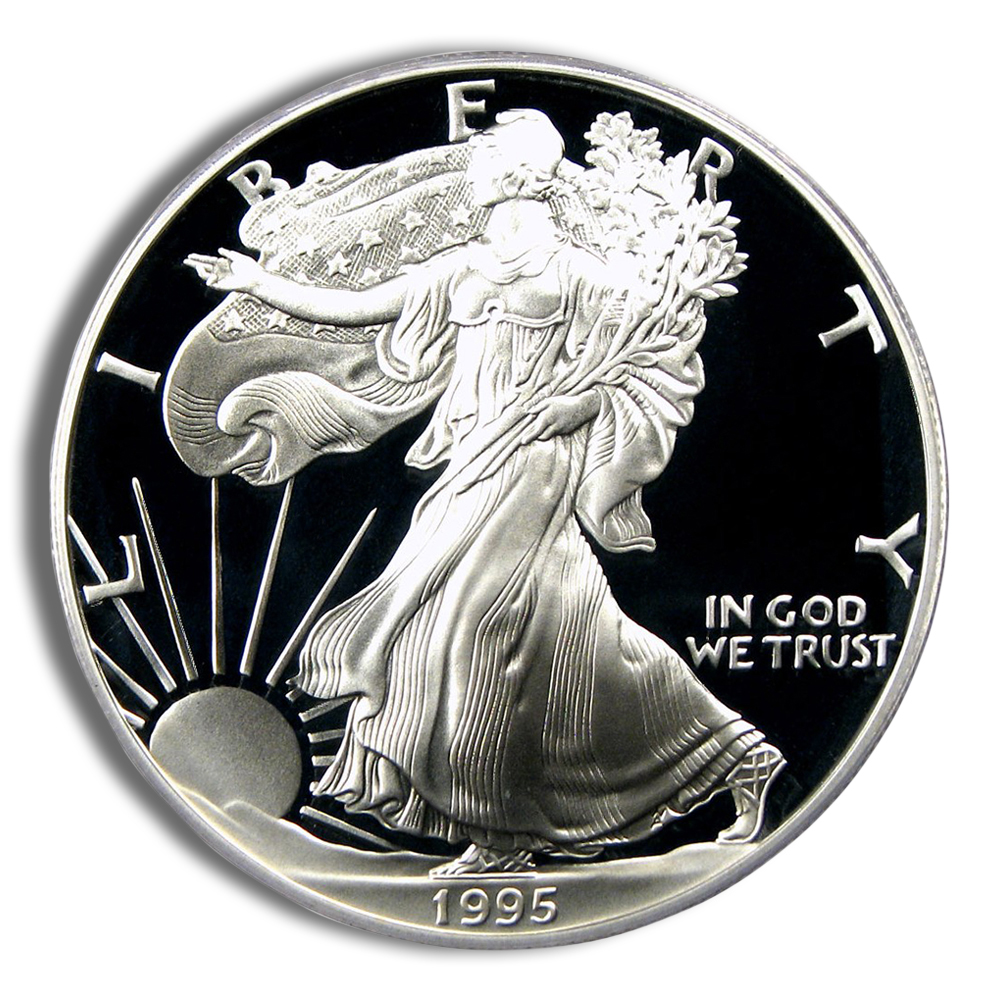 1995-W Proof Silver American Eagle - BU