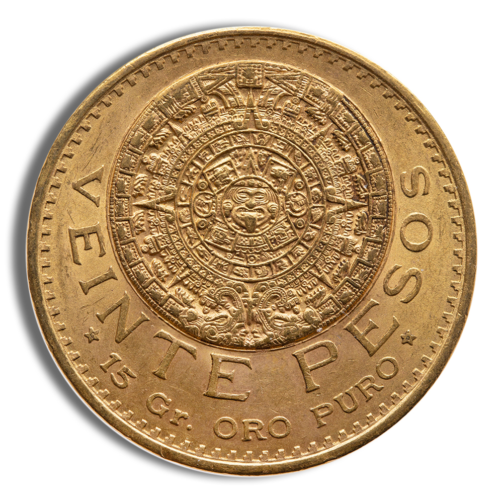 1918 Mexico Gold 20 Peso - BU