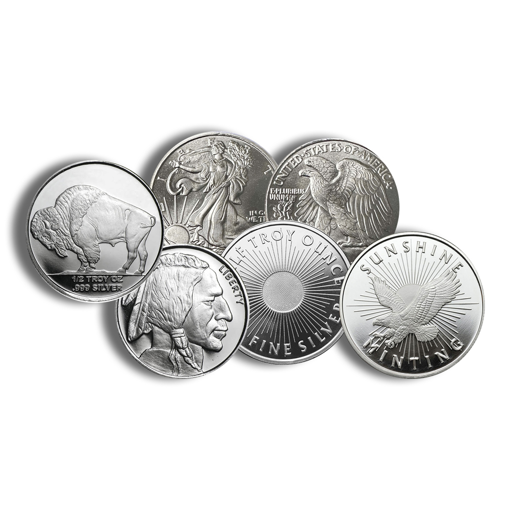 1/2 Oz Silver Round (Random Brand)