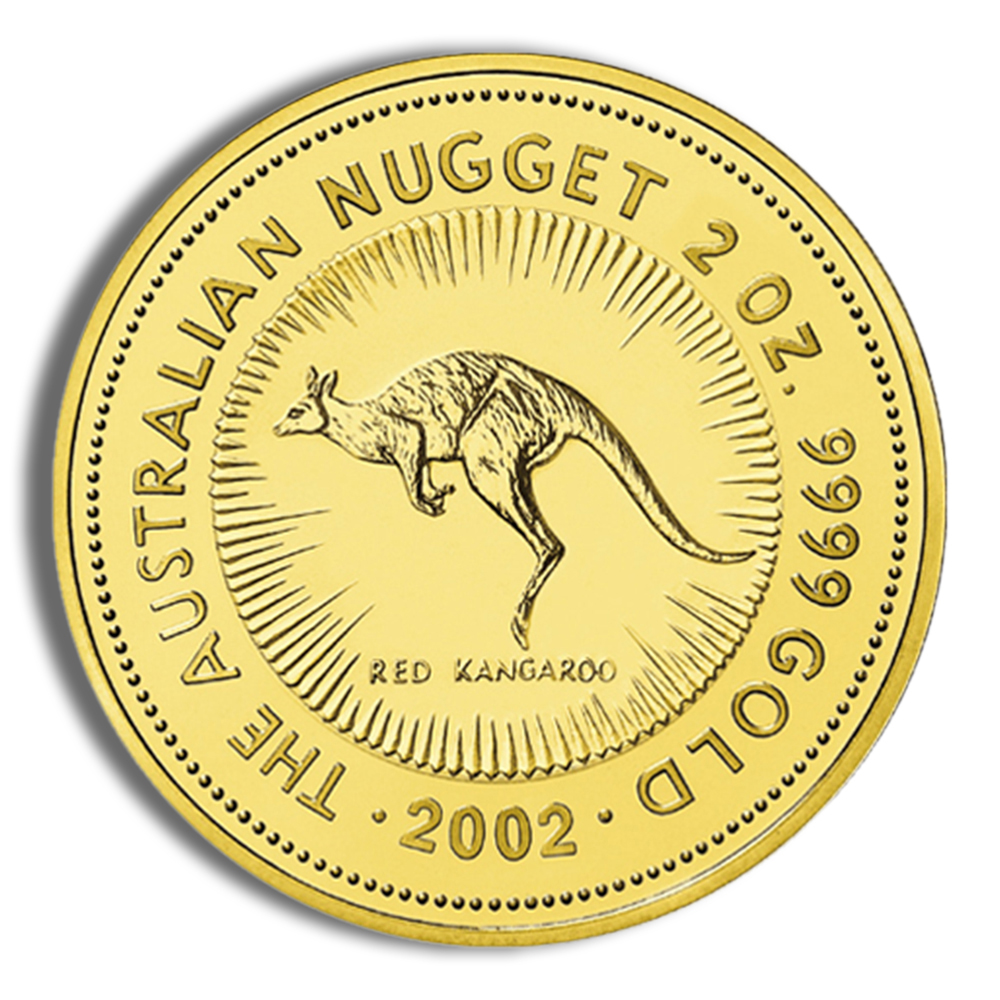 2002 2 Oz Australia Gold Nugget - BU