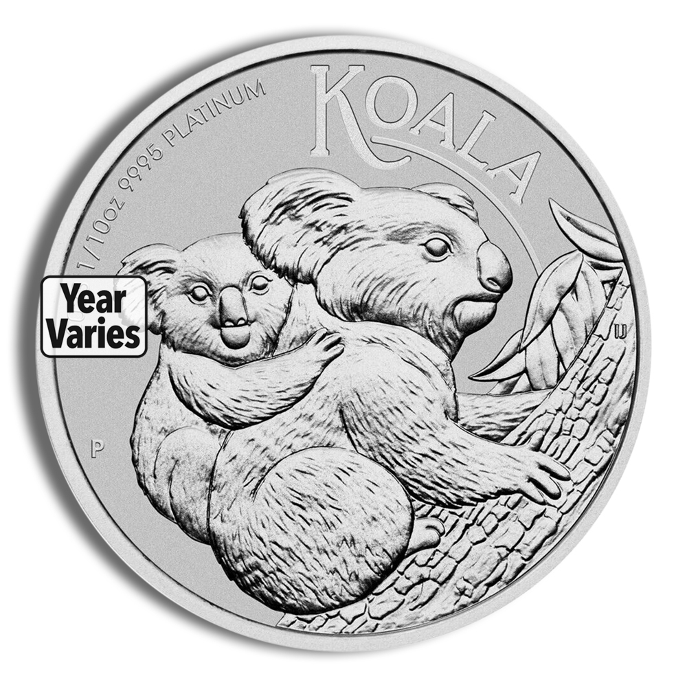 1/10 Oz Platinum Australia Koala - BU (Random Year)