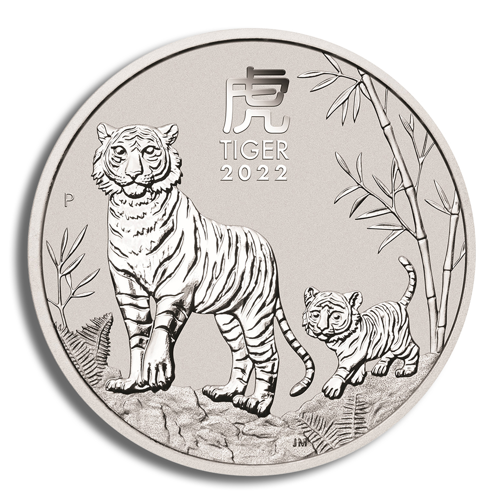 2022 1 Oz Australia Silver Lunar Tiger (Series III) - BU