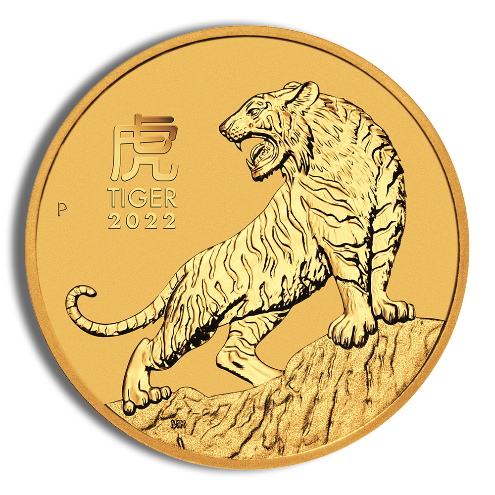 2022 1 Oz Australia Gold Lunar Tiger (Series III) - BU