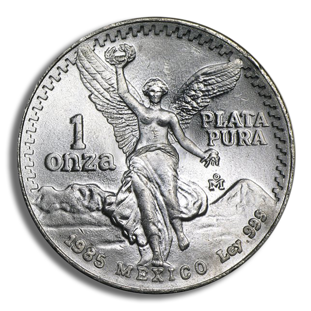 1985 1 Oz Silver Mexico Libertad - BU