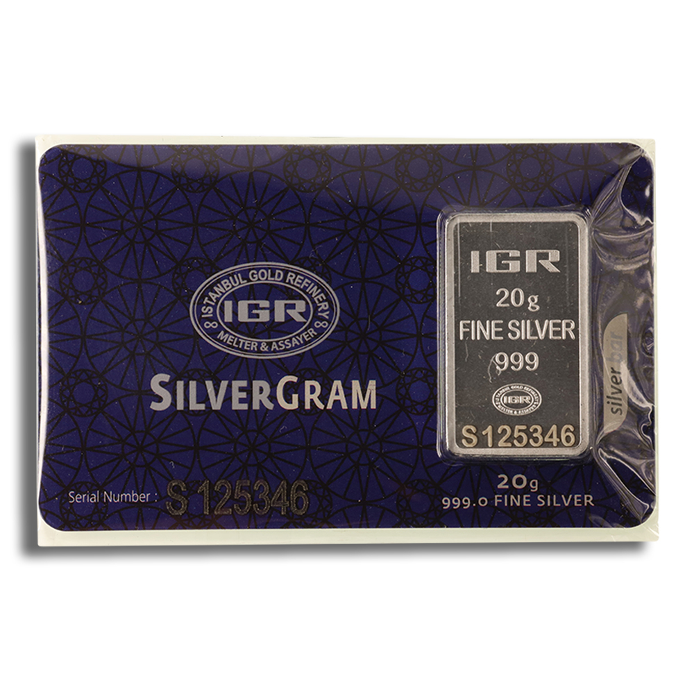 20 Gram Silver Bar - IGR Metals (In Assay Card)