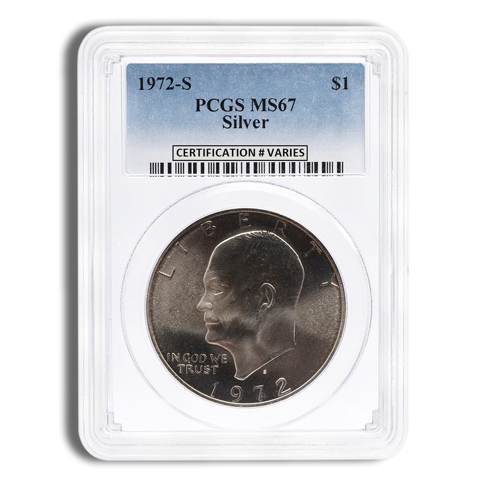 1972-S Eisenhower Dollar - PCGS MS67