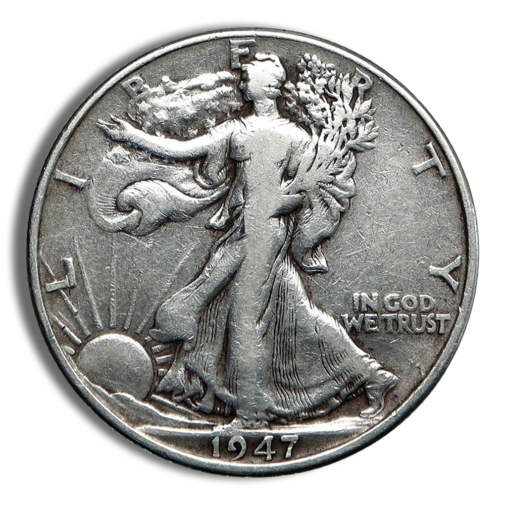 90% Silver Walking Liberty Half Dollars - $1 Face Value