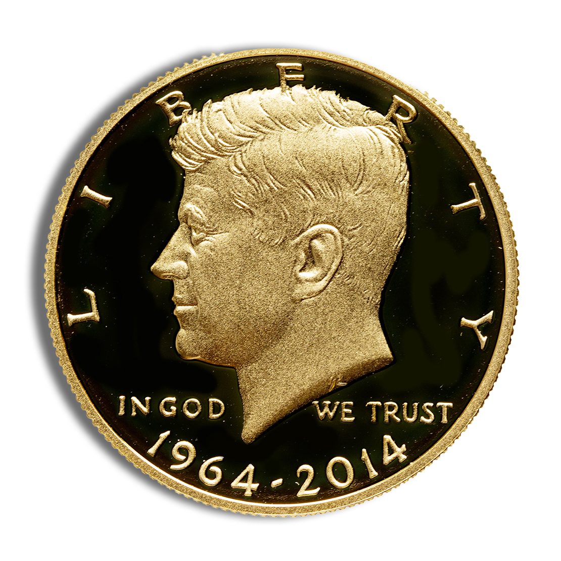 2014-W 3/4 Oz JFK Half Dollar Gold Coin - BU (with Box and COA)