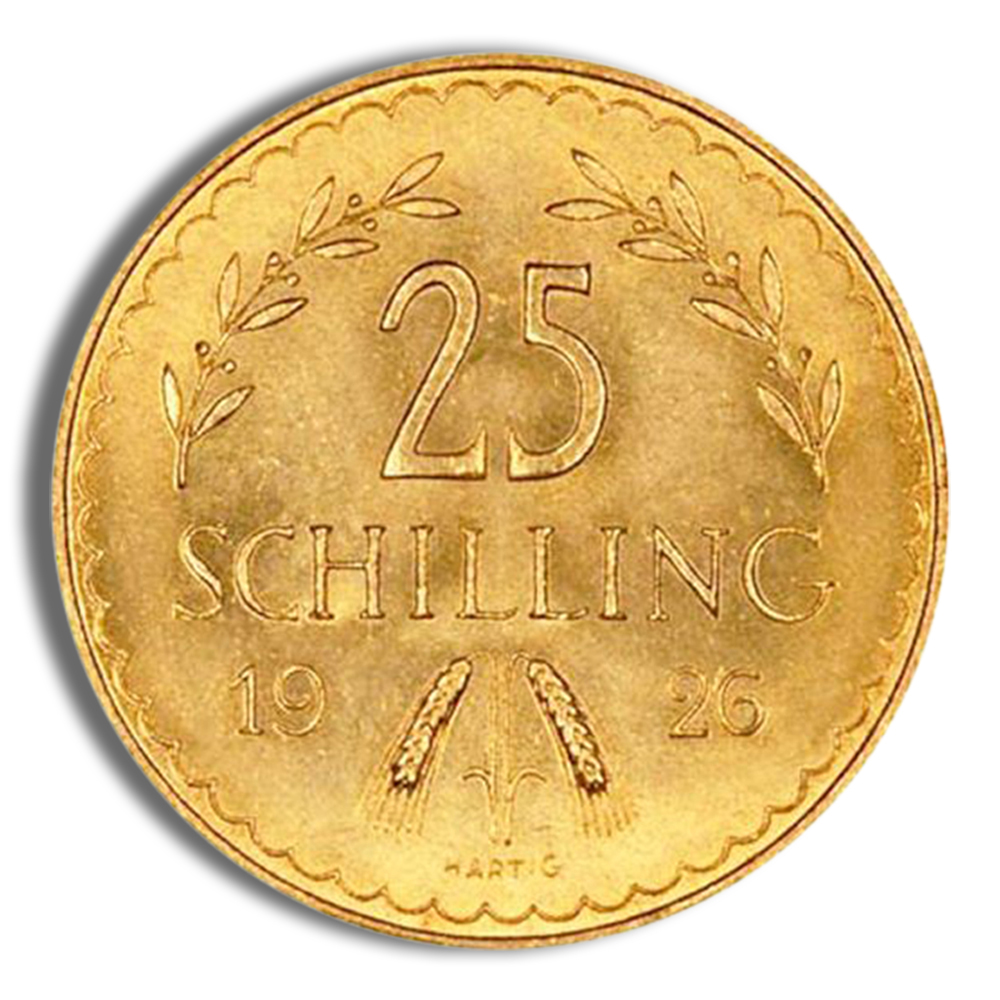 Austria 25 Schilling Gold Coin - XF+ (Random Year)