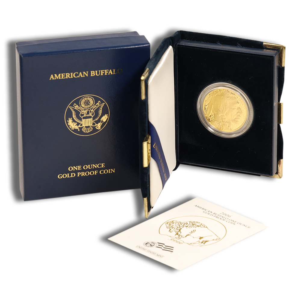 2006-W 1 Oz Proof Gold American Buffalo - BU (with Box and COA)