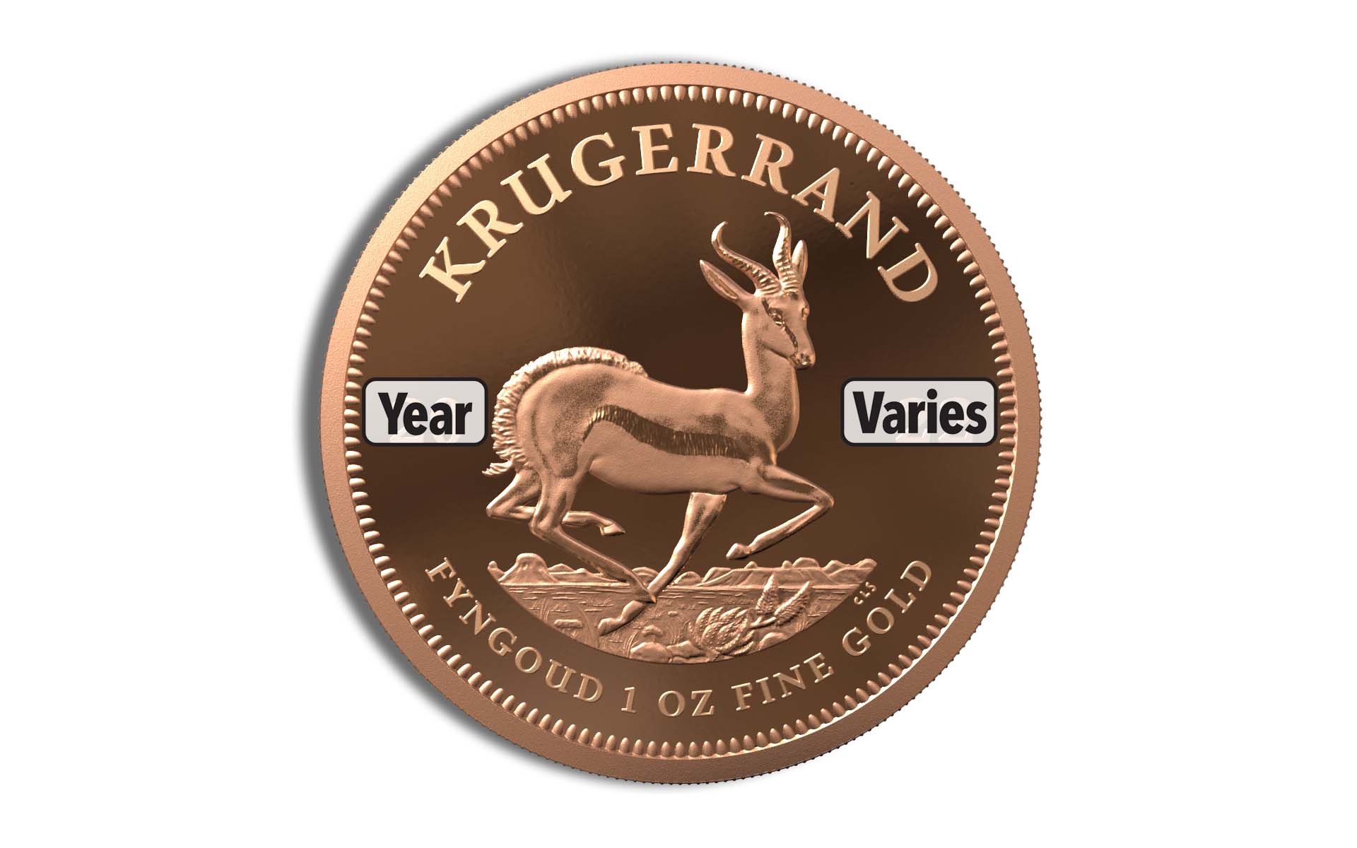 1 Oz Gold South Africa Krugerrand - BU (Random Year)